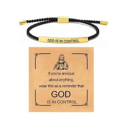 “God is in Control” Inspiring Bracelet ~ A Daily Reminder of Faith, Peace, and Strength.