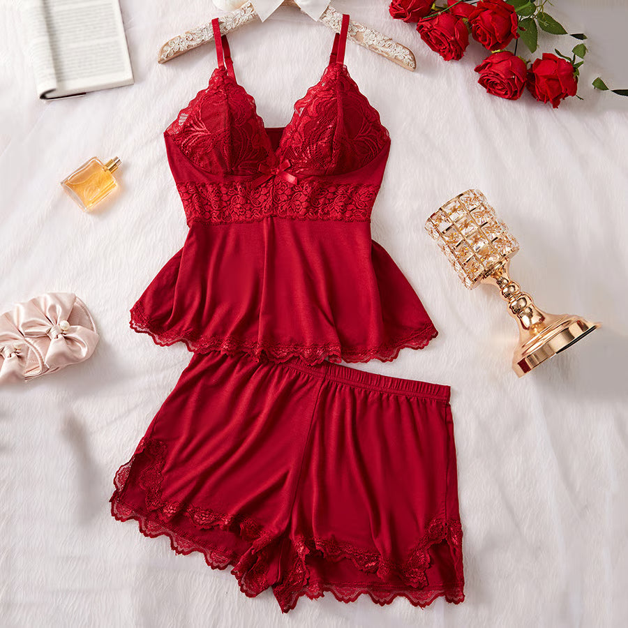 Floral Lingerie Pjs and Panty Set ~ Marriage counseling in fabric form.