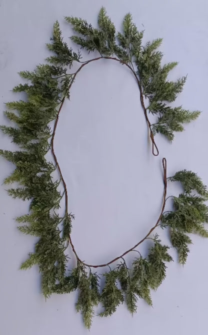 Artificial Cypress Leaf Vine Wreath ~ Bend, shape & style for any season or space.