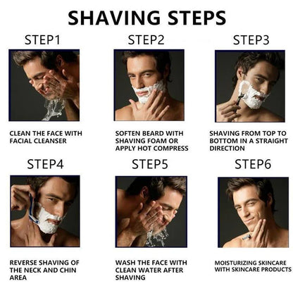 Men’s Razor Blade Replacement Set ~ Turn every morning into a barbershop-grade shave