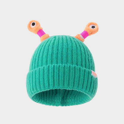 Glowing Little Monster Knit Hat ~ Light up every winter night with warmth and fun.