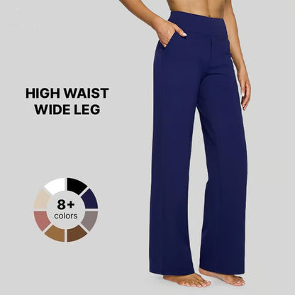Loose High-Waist Yoga Pants ~ Flowy comfort with a polished, office-ready look.