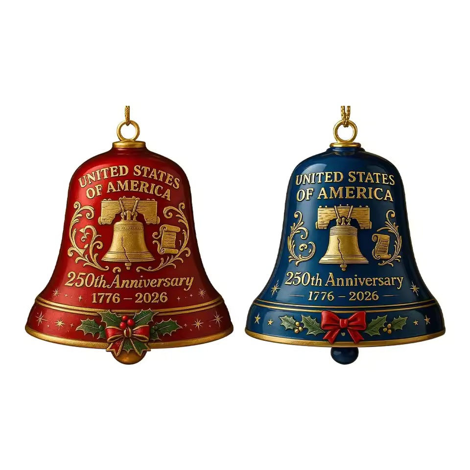 United States 250th Ornament ~ Honor 1776–2026 with pride on your tree.