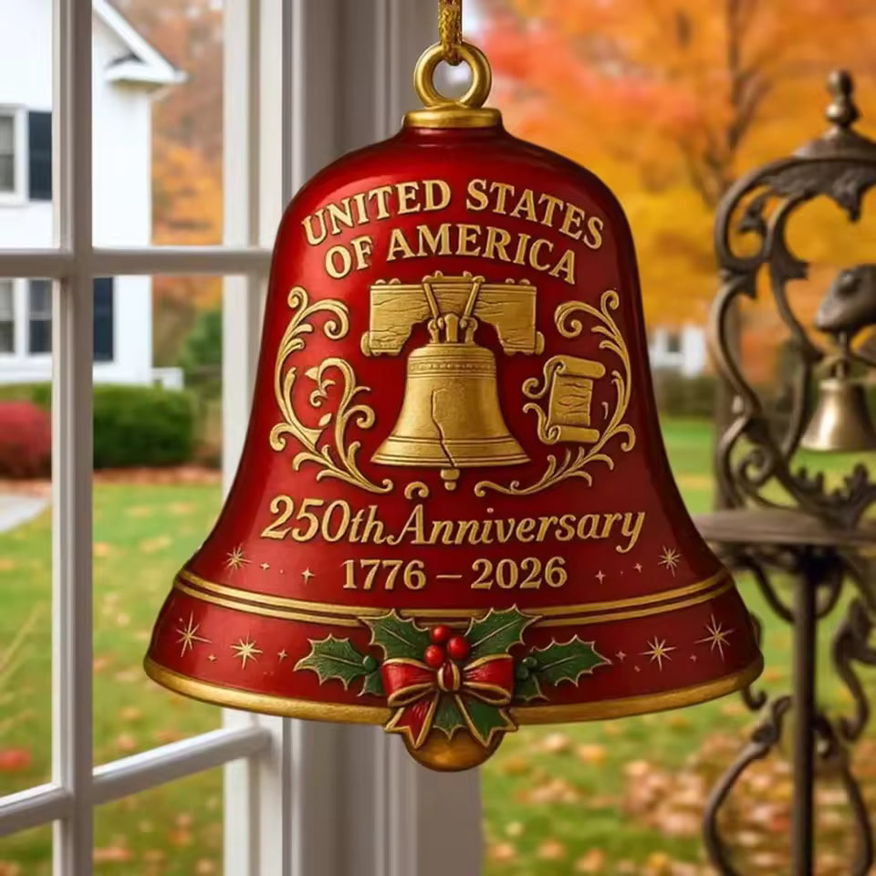 United States 250th Ornament ~ Honor 1776–2026 with pride on your tree.