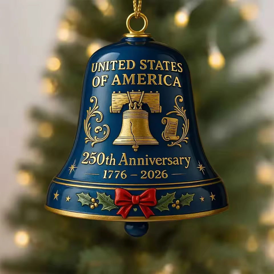 United States 250th Ornament ~ Honor 1776–2026 with pride on your tree.