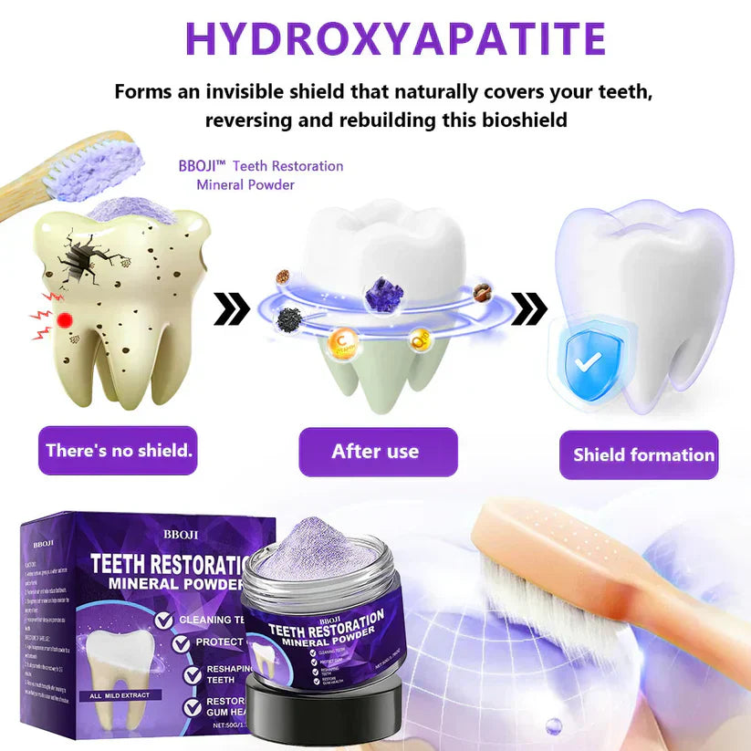 Teeth Restoration Mineral Powder ~ Strengthen enamel and repair micro-cracks